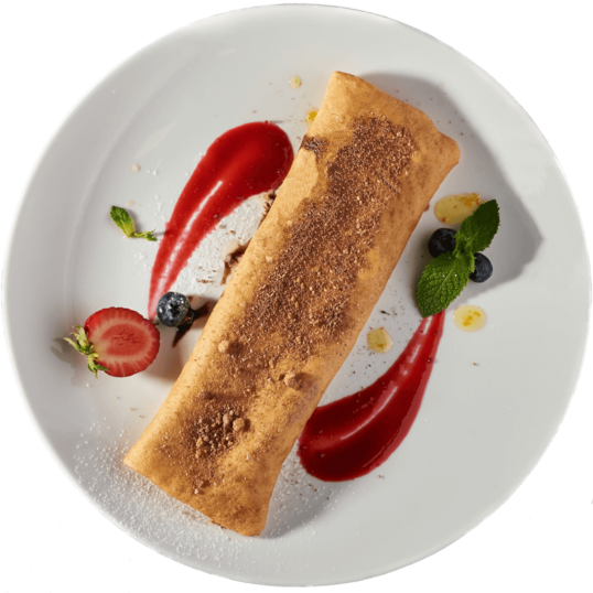 Млинець з ягідним конфі